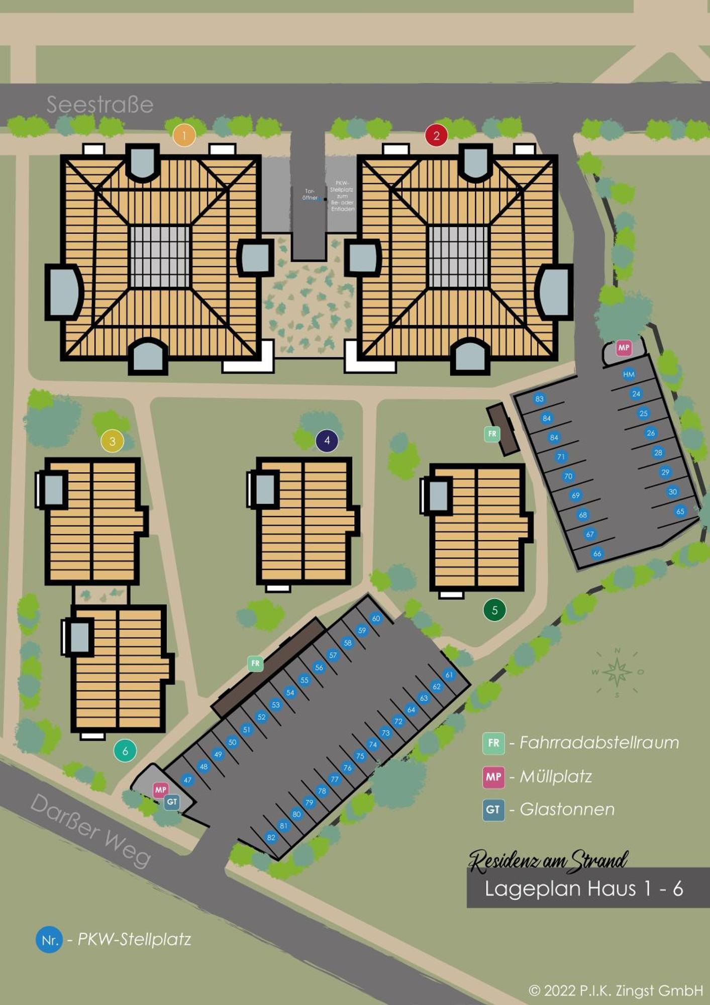 Residenz Am Strand Ostseeglueck - Wohnung 1-13 Zingst Eksteriør bilde